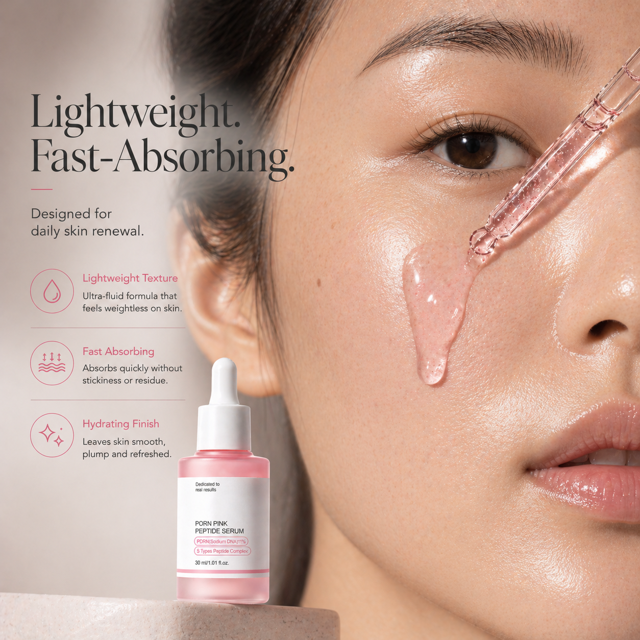 DermaPink™ - Premium Firming Peptide Serum