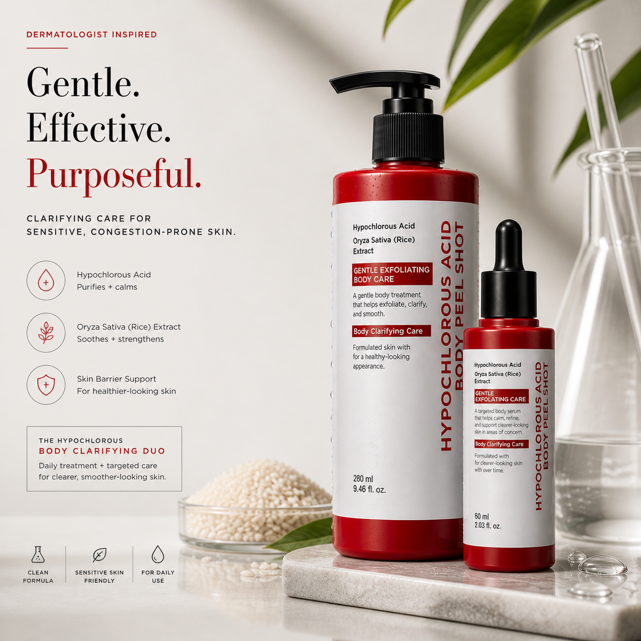 HypoPeel™ - Premium Hypochlorous Acid Peel Shot Duo