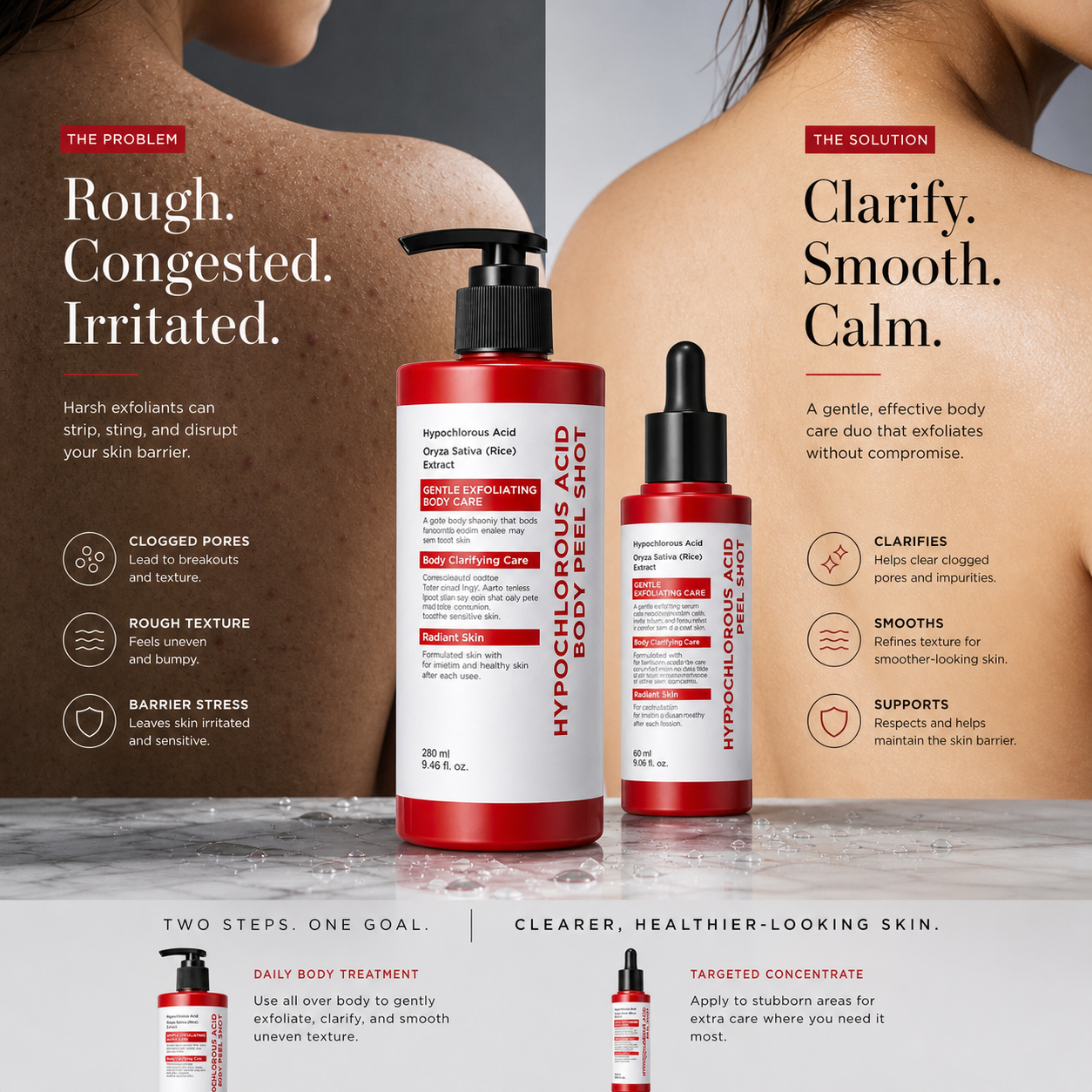 HypoPeel™ - Premium Hypochlorous Acid Peel Shot Duo