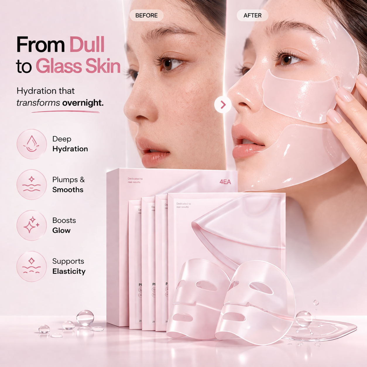 Glass Skin™ - PDRN Jelly Gel Mask with Salmon DNA